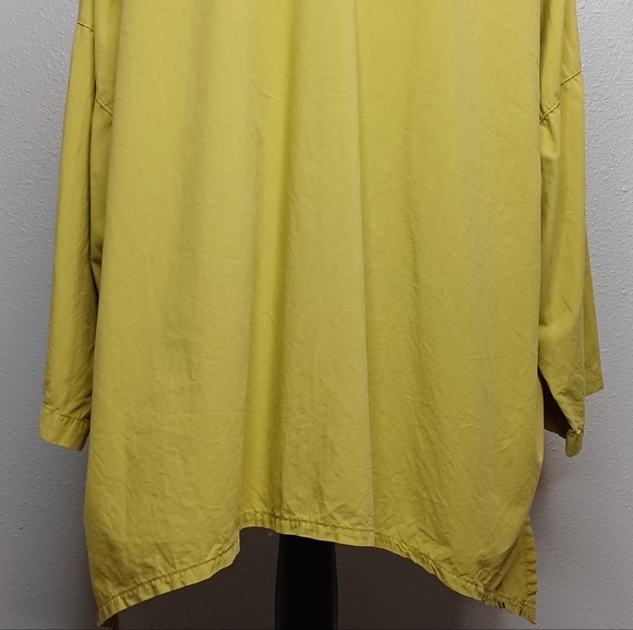 Eleven Stitch Design Art to Wear Atrsy Lagenlook Button Down Front Swing Tunic - Picture 7 of 16